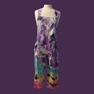 NWT Tie Dye Painter Overalls